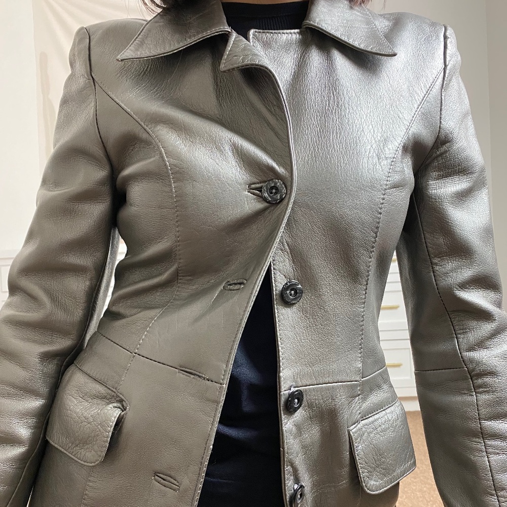 UNICA Vintage Special Leather Blazer Jacket!